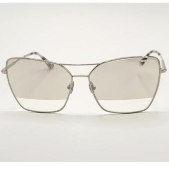 Tom Ford TF 738 Sye Sunglasses 16C Silver/silver Gradient Mirror Size 61 - Picture 4 of 13